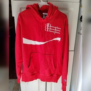 Retired Champion Coca Cola Branded Red Hoodie
